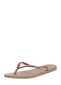 Havaianas, Damen Slipper 'Glitter', Gold / Rosa