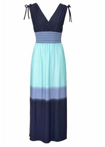 Lascana, Damen Maxikleid, Marine / Türkis / Hellblau