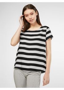 Only, Damen Blusenshirt 'Onlfirst', Hellgrau / Schwarz