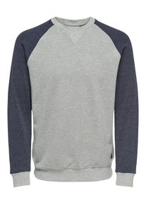 Only & Sons Only & Sons, Herren Sweatshirt, Nachtblau / Graumeliert