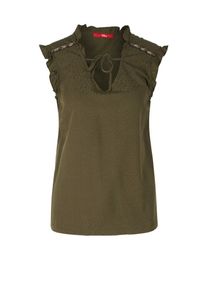 s.Oliver RED LABEL, Damen Bluse, Brokat / Bronze / Silber