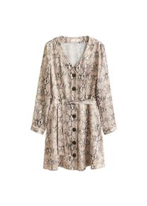 Mango, Damen Kleid 'Boa', Beige / Braun