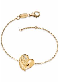 Engelsrufer, Damen Armband 'Herzfl&uuml;gel, ERB-LILHEARTWING-G', Gold