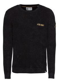 Jack & Jones JACK & JONES, Herren Pullover 'JCORIVERSIDE KNIT CREW NECK', Schwarz