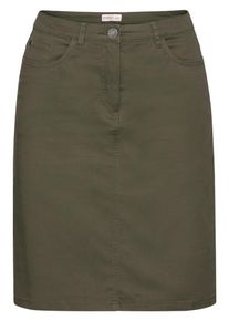 sheego Casual, Damen Basic Webrock, Khaki