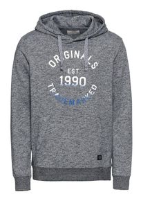 Jack & Jones JACK & JONES, Herren Hoodie 'FRIDAY', Blaumeliert / Wei&szlig;