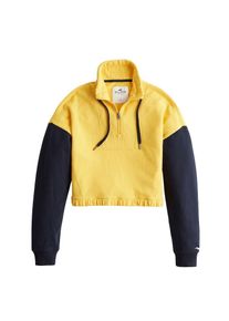 Hollister, Damen Sweatshirt, Nachtblau / Gelb