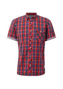 Tom Tailor, Herren Hemd, Navy / Hellrot
