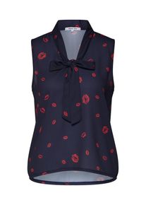 ABOUT YOU, Damen Bluse 'Elfie', Navy / Rot
