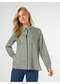 Jacqueline de Yong, Damen Bluse 'ELAINE', Grün / Weiß