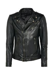 Freaky Nation, Herren Lederjacke 'Coltrane', Schwarz