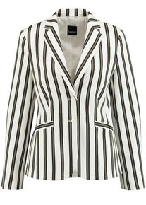 Taifun, Damen Blazer, Rauchgrau / Schwarz / Wei&szlig;