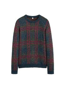 Mango Man, Herren Pullover 'Check', Marine / Oliv / Petrol / Burgunder