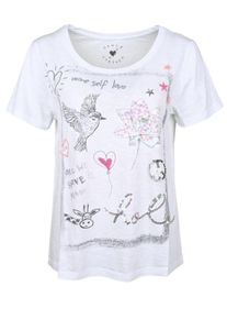 grace, Damen T-Shirt 'HOLA', Weiß