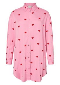 JUNAROSE, Damen Hemd, Pastellpink / Rot