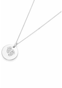 Firetti, Damen Kette mit Anhänger 'Fußabdrücke', Silber