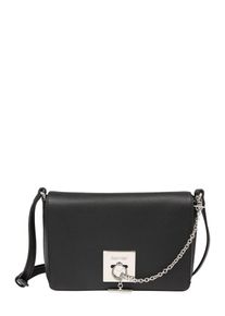 Calvin Klein, Damen Tasche 'LOCK MED FLAP CROSSBODY', Schwarz
