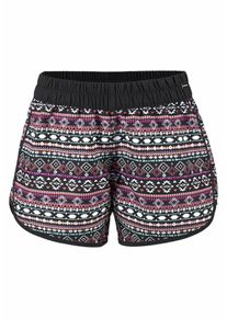 Lascana, Damen Badeshorts, Rosa / Schwarz / Weiß