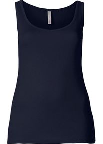sheego Basic, Damen Tanktop, Marine