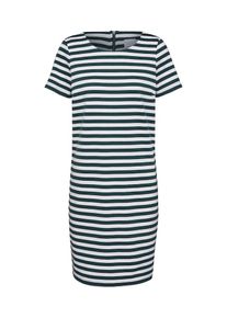 Vila, Damen Jerseykleid 'VITinny New', Grün / Weiß