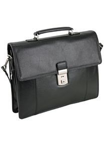 Picard, Herren Milano Aktentasche Leder 37 cm, Schwarz