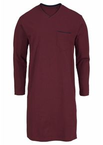 Seidensticker, Herren Nachthemd, Bordeaux