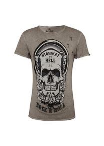 Key Largo, Herren T-Shirt 'MT CRUSH round', Rauchgrau