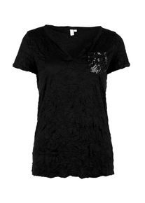 Q/S Designed By, Damen Shirt, Schwarz