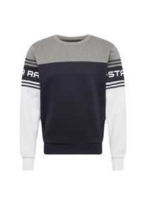 G-Star Raw, Herren Sweatshirt 'Swando-s', Dunkelblau / Dunkelgrau / Weiß