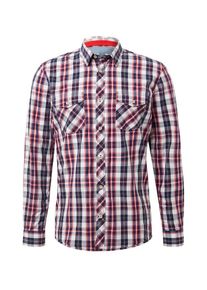 Tom Tailor, Herren Hemd, Blau / Rot / Weiß