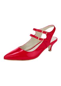 Heine, Damen Slingpumps, Rot