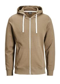 Jack & Jones JACK & JONES, Herren L&auml;ssige Sweatjacke, Camel / Ecru