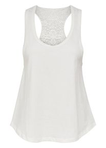 Only, Damen Lockeres Tank Top, Weiß