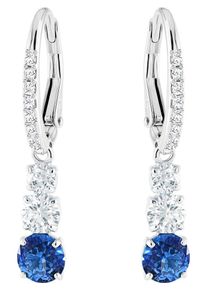 Swarovski, Damen Ohrstecker 'Attract Trilogy 5416154', Blau / Silber / Weiß