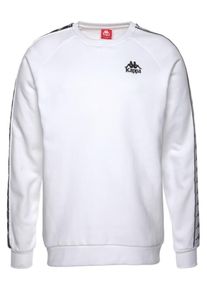 Kappa, Herren Sweatshirt 'Edwin', Schwarz / Weiß