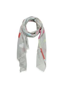 Codello, Damen Schal, Hellgrau / Pink / Rot / Weiß