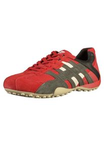Geox, Herren Sneaker, Rot / Schwarz / Wei&szlig;