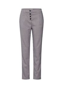 Tom Tailor, Damen - Hosen 'checked loose fit pants Trousers 1/1', Beige / Mischfarben
