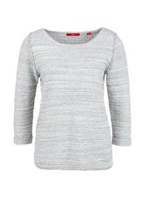 s.Oliver RED LABEL, Damen Pullover mit Sweatshirt-Optik, Graumeliert