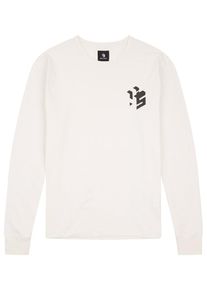 H.I.S. HIS JEANS, Herren Longsleeve, Wei&szlig;