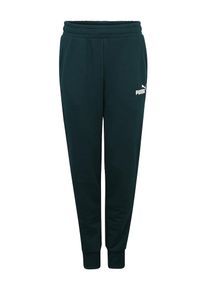 Puma, Herren Sportshorts 'ESS+ No1 Pants TR cl', Dunkelgrün / Weiß