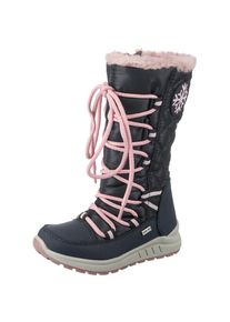BE MEGA, M&auml;dchen Winterstiefel, Nachtblau / Hellpink