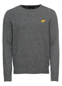 Banana Republic, Herren Pullover 'BANANA CREW', Dunkelgrau