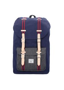 HERSCHEL, Damen Rucksack 'Little America Offset', Blau / Pastellorange / Rot