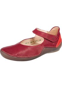 Think!, Damen Ballerinas 'Kapsl', Karminrot / Orangerot