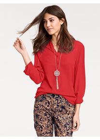 Heine, Damen Longbluse, Rot