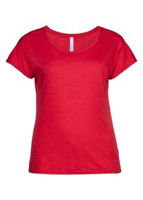 sheego Casual, Damen sheego Basic Oversize-Shirt, Rot