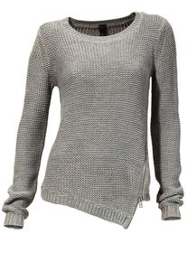 Heine, Damen Rundhalspullover, Graumeliert