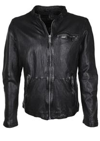 Freaky Nation, Herren Lederjacke 'GIANTS', Schwarz
