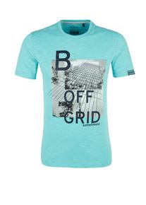 s.Oliver RED LABEL, Herren T-Shirt mit Print-Collage, Jade